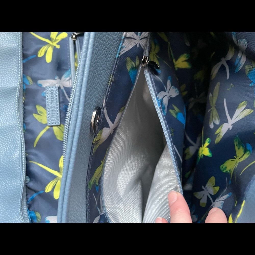 lug Quilted Blue Tote Bag - Picture 7 of 15